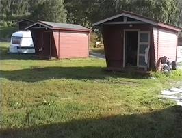 Our two adjacent cabins at Skjåk youth hostel
